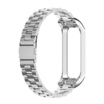 Cinturino per orologio xDfind in acciaio con montatura in metallo e tre perline integrate., For Samsung Galaxy Fit 2