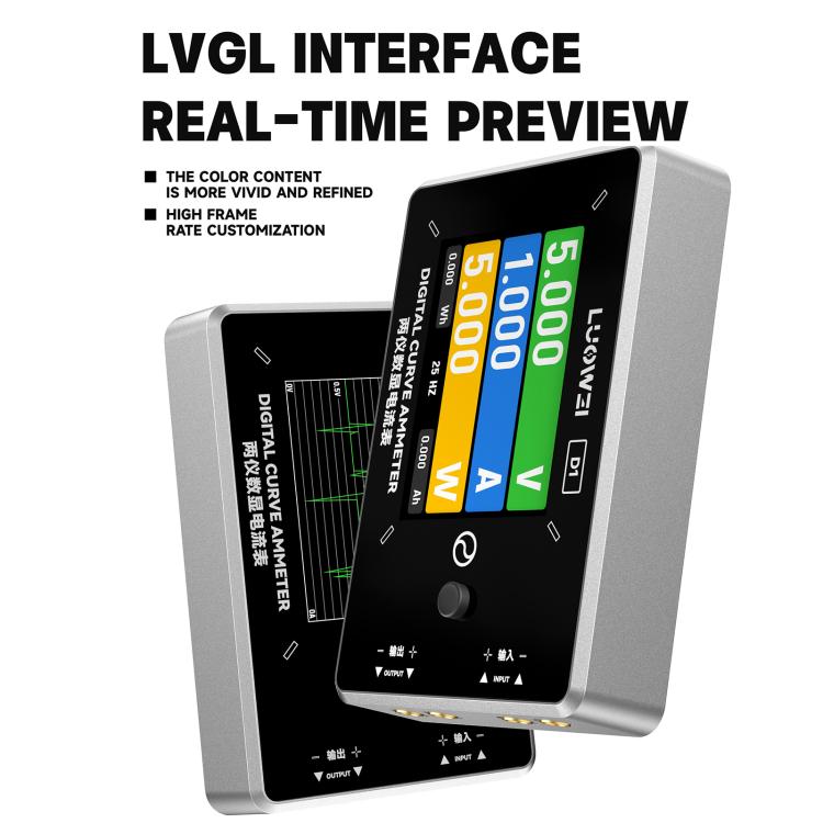 Amperometro digitale Luowei LW-D1 con display TFT da 2,8 pollici - immagine 4