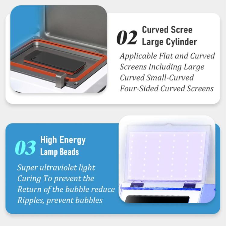 Sistema di laminazione UV YYD YD-636 per schermi curvi e piatti - immagine 13