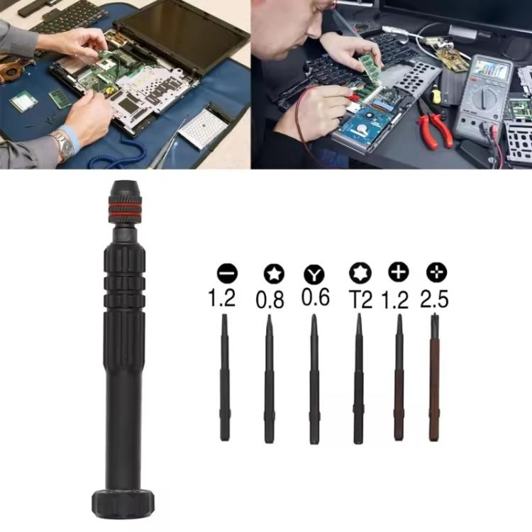 Set di cacciaviti di precisione in alluminio 6 in 1 e 12 in 1 - immagine 6