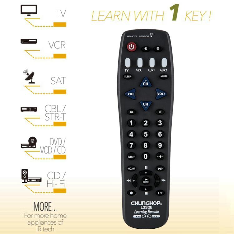 Telecomando universale CHUNGHOP L330E programmabile a infrarossi - immagine 6