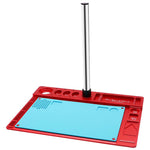 Supporto per microscopio in alluminio con tappetino in silicone - immagine 3