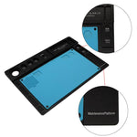 Supporto per microscopio in alluminio con tappetino in silicone - immagine 4
