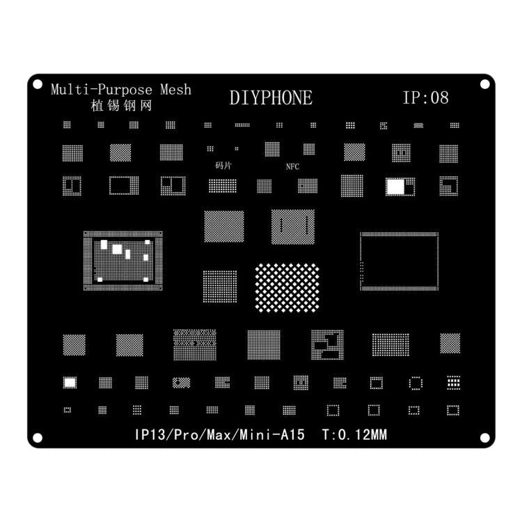 Stencil BGA per reballing iPhone 13, 14 e 15 con base magnetica - immagine 3
