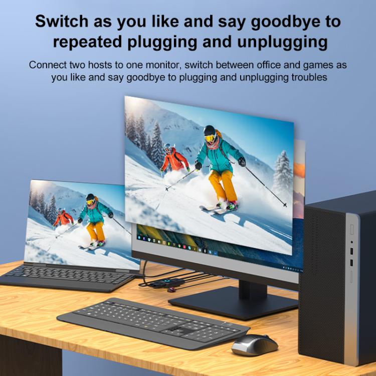 Switch DisplayPort FJGEAR FJ-8K201DP 8K 60Hz con HDR - immagine 8
