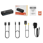 Switch KVM DisplayPort 8K 60Hz per 2 PC con USB 3.0