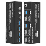 Switch KVM 8K 60Hz DP USB 3.0 per 2 Monitor e 2 Host