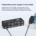 Switch KVM 8K 60Hz DP USB 3.0 per 2 Monitor e 2 Host