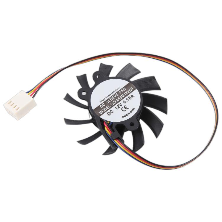 Ventola raffreddamento 12V 0.18A 4 pin 55mm