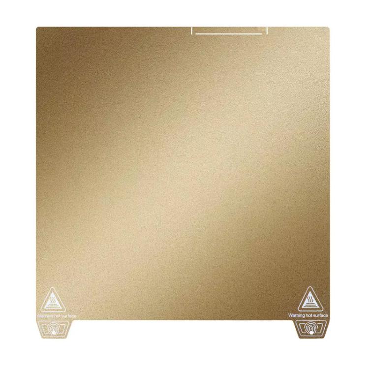 Piastra di costruzione per stampante 3D in acciaio armonico per Creality K2 Plus, Gold / Single-sided PEI Coating, Black / Single-sided PEI Coating, Gold / Double-sided PEI Coating, Black / Double-sided PEI Coating