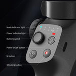 Stabilizzatore per smartphone FUNSNAP CM8, pieghevole, a 3 assi, anti-vibrazione, ideale per vlog e riprese video., Basic Version, AI Version