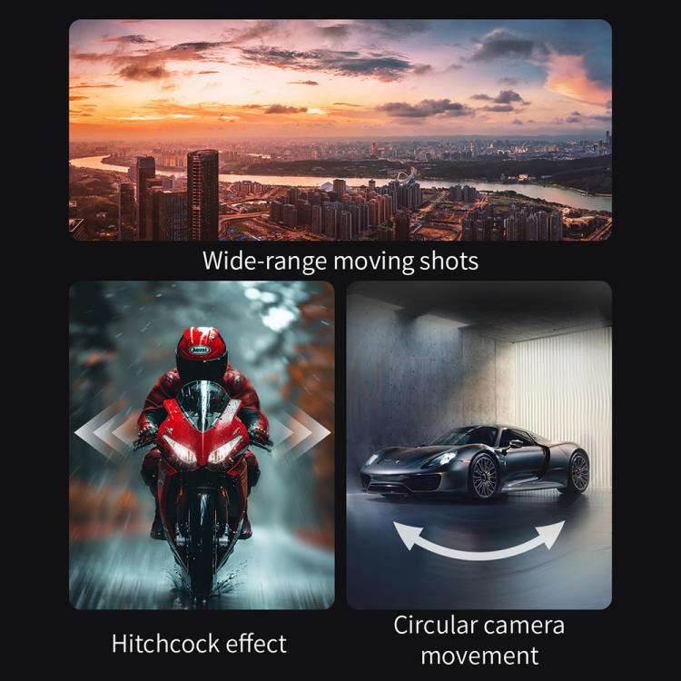 Stabilizzatore per smartphone FUNSNAP CM8, pieghevole, a 3 assi, anti-vibrazione, ideale per vlog e riprese video., Basic Version, AI Version