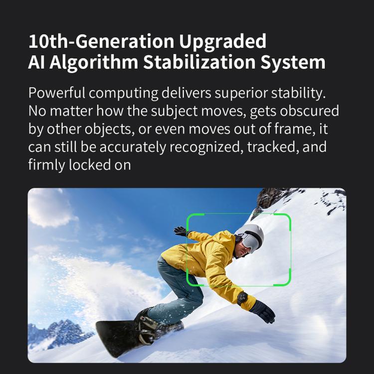 Stabilizzatore per smartphone FUNSNAP CM8, pieghevole, a 3 assi, anti-vibrazione, ideale per vlog e riprese video., Basic Version, AI Version