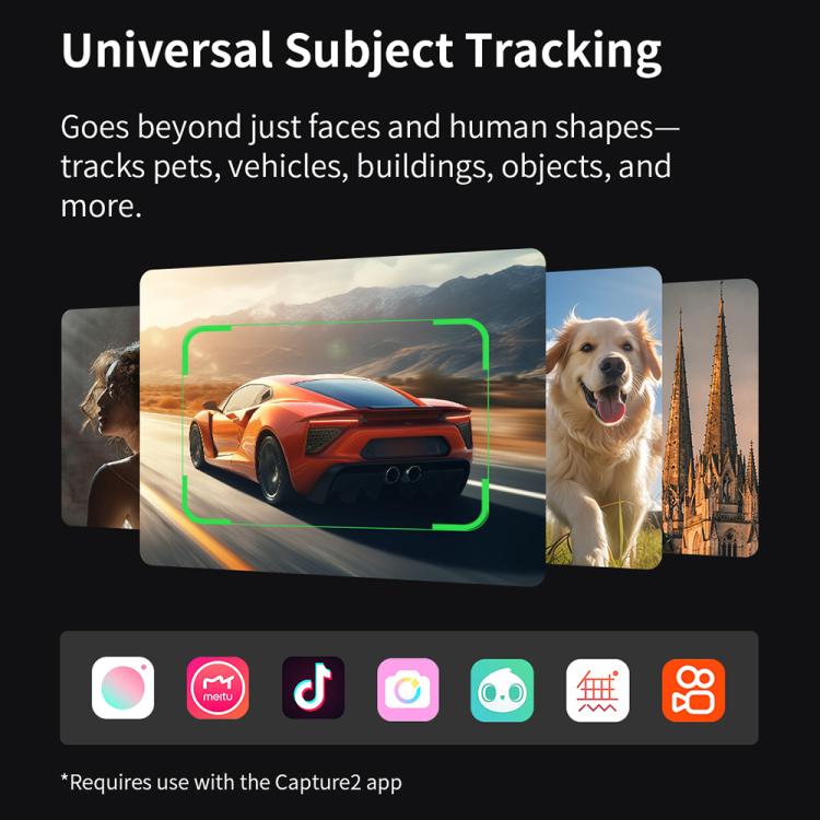 Stabilizzatore per smartphone FUNSNAP CM8, pieghevole, a 3 assi, anti-vibrazione, ideale per vlog e riprese video., Basic Version, AI Version