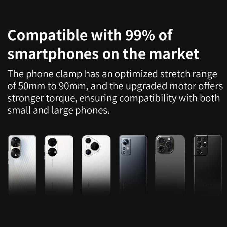Stabilizzatore per smartphone FUNSNAP CM8, pieghevole, a 3 assi, anti-vibrazione, ideale per vlog e riprese video., Basic Version, AI Version
