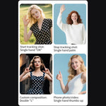 Stabilizzatore per smartphone FUNSNAP CM8, pieghevole, a 3 assi, anti-vibrazione, ideale per vlog e riprese video., Basic Version, AI Version