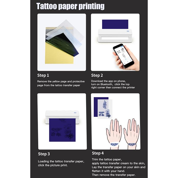 Stampante termica portatile A401 formato A4, stampante per tatuaggi didattici, A401