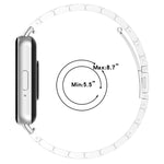 Cinturino per orologio in metallo xDfind Three Beads, For Samsung Galaxy Watch Ultra 47mm, For Samsung Galaxy Watch 7 / FE / 6 / 5 / 4, For Samsung Galaxy Fit3