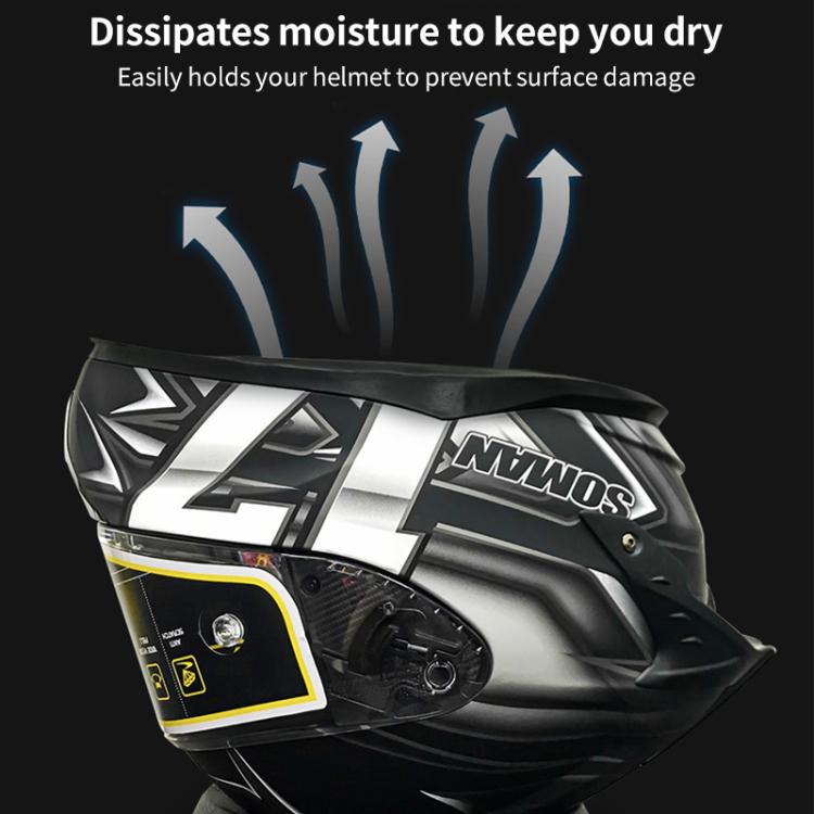 Supporto antiscivolo per casco da moto in poliuretano