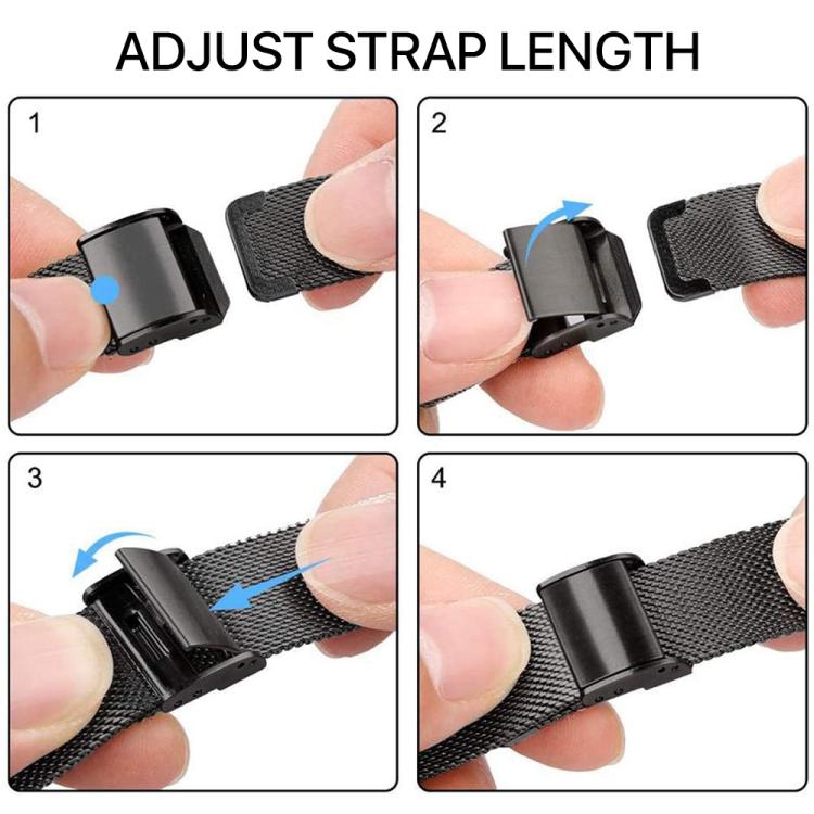 xDfind Cinturino per orologio con fibbia in metallo milanese, For Xiaomi Band 10 Pro / 9 Pro / Redmi Watch 6, For Xiaomi Smart Band 10 / 9 / 8 NFC, For Xiaomi Redmi Watch 3 20mm