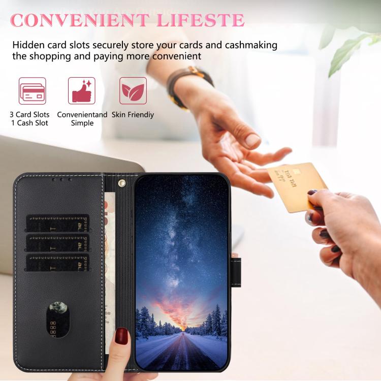 Custodia per telefono in pelle con fiocco in metallo e cinturino da polso, For Samsung Galaxy S23 Ultra 5G, For Samsung Galaxy S23+ 5G, For Samsung Galaxy S23 5G, For Samsung Galaxy S22 Ultra 5G