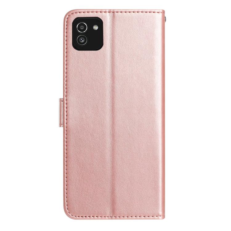 Custodia per telefono in pelle con motivo a rilievo di rose, For Samsung Galaxy A03, For Samsung Galaxy A13 4G