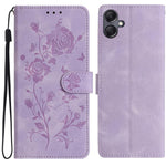 Custodia per telefono in pelle con motivo a rilievo di rose, For Samsung Galaxy A05, For Samsung Galaxy A05S
