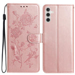 Custodia per telefono in pelle con motivo a rilievo di rose, For Samsung Galaxy A26, For Samsung Galaxy A36