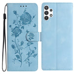 Custodia per telefono in pelle con motivo a rilievo di rose, For Samsung Galaxy A32, For Samsung Galaxy A72
