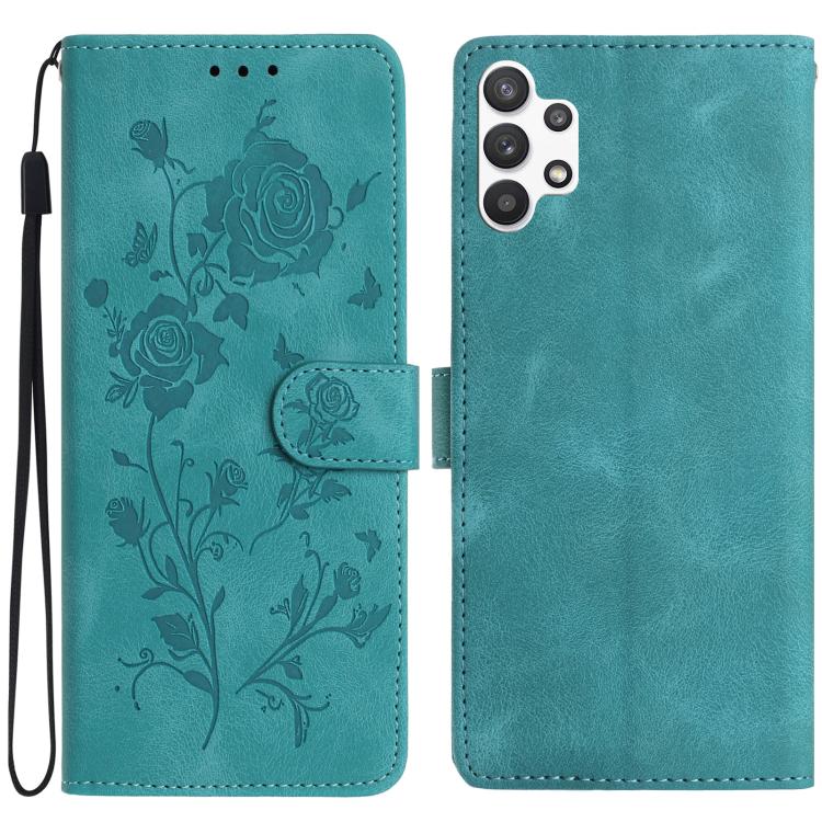 Custodia per telefono in pelle con motivo a rilievo di rose, For Samsung Galaxy A32, For Samsung Galaxy A72