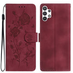 Custodia per telefono in pelle con motivo a rilievo di rose, For Samsung Galaxy A52, For Samsung Galaxy A32 5G