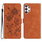 Custodia per telefono in pelle con motivo a rilievo di rose, For Samsung Galaxy A52, For Samsung Galaxy A32 5G