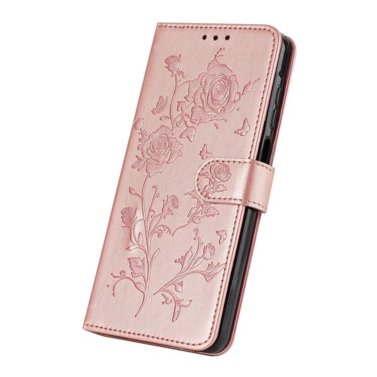 Custodia per telefono in pelle con motivo a rilievo di rose, For Samsung Galaxy A34, For Samsung Galaxy A54