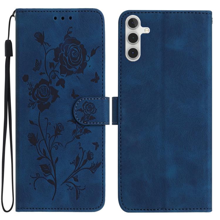 Custodia per telefono in pelle con motivo a rilievo di rose, For Samsung Galaxy A34, For Samsung Galaxy A54