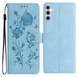 Custodia per telefono in pelle con motivo a rilievo di rose, For Samsung Galaxy A34, For Samsung Galaxy A54