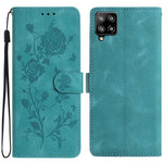 Custodia per telefono in pelle con motivo a rilievo di rose, For Samsung Galaxy A42 5G, For Samsung Galaxy A21S