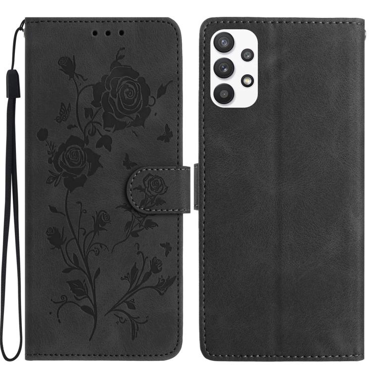 Custodia per telefono in pelle con motivo a rilievo di rose, For Samsung Galaxy A52, For Samsung Galaxy A32 5G