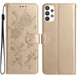 Custodia per telefono in pelle con motivo a rilievo di rose, For Samsung Galaxy A32, For Samsung Galaxy A72