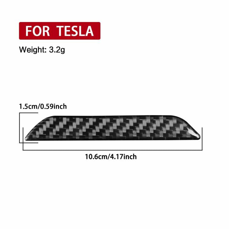 Adesivo logo fibra di carbonio per Tesla Model 3 Y S X