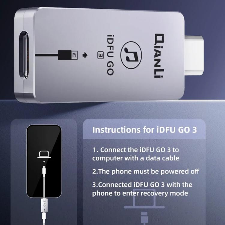 Adattatore di ripristino QianLi IDFU GO 3 per iPhone serie 15, QianLi IDFU GO 3