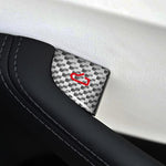 Set 4 adesivi in fibra di carbonio per interruttori Tesla Model 3