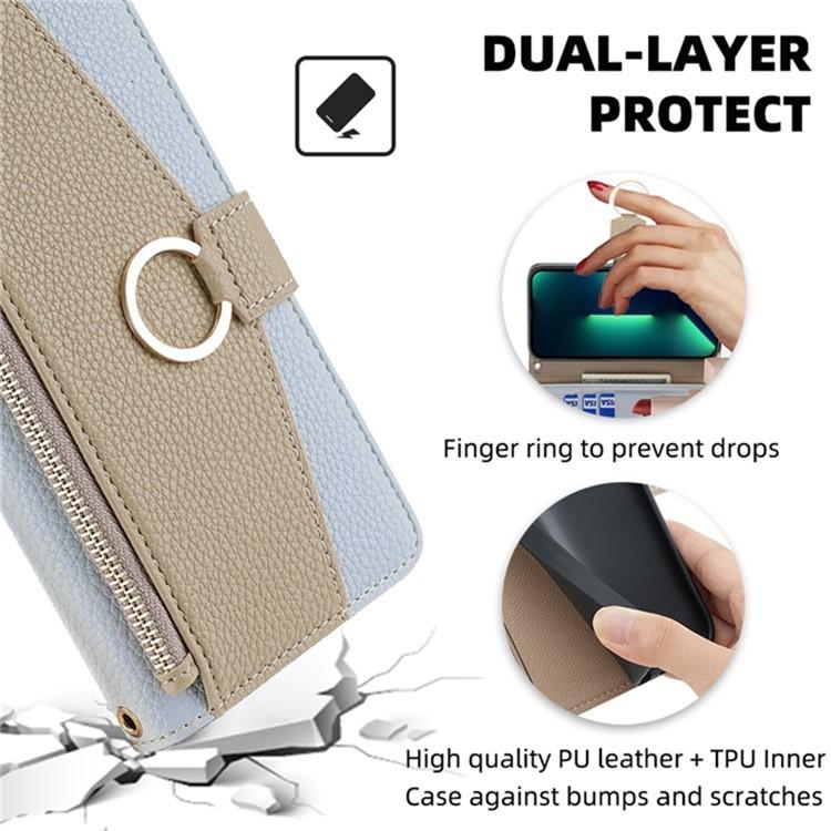 Custodia per telefono a tracolla in pelle con texture litchi, For Samsung Galaxy S26+ 5G, For Samsung Galaxy S26 Ultra 5G, For Samsung Galaxy S26 5G, For Samsung Galaxy S25 5G