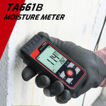 Misuratore di umidità del legno TASI TA661B: misura rapidamente il contenuto di umidità, rileva la temperatura e l'umidità., TA661B