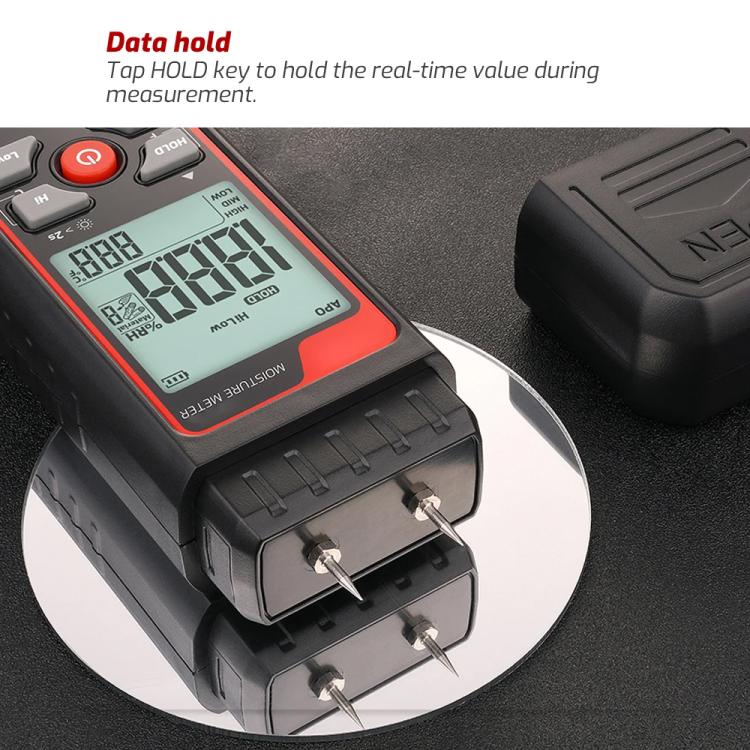 Misuratore di umidità del legno TASI TA661B: misura rapidamente il contenuto di umidità, rileva la temperatura e l'umidità., TA661B
