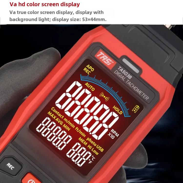Misuratore di velocità portatile con display digitale e tachimetro laser, TASI Non-contact, TASI Contact, TASI Contact and Non-contact Dual Use