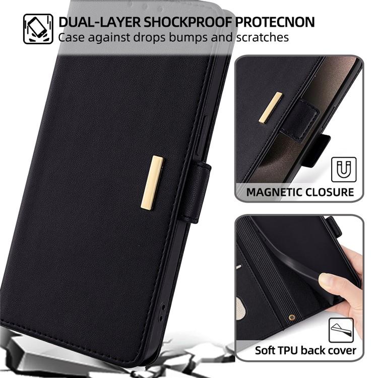 Custodia per telefono in pelle con catena a tracolla, For Samsung Galaxy S25+ 5G, For Samsung Galaxy S25 Ultra 5G
