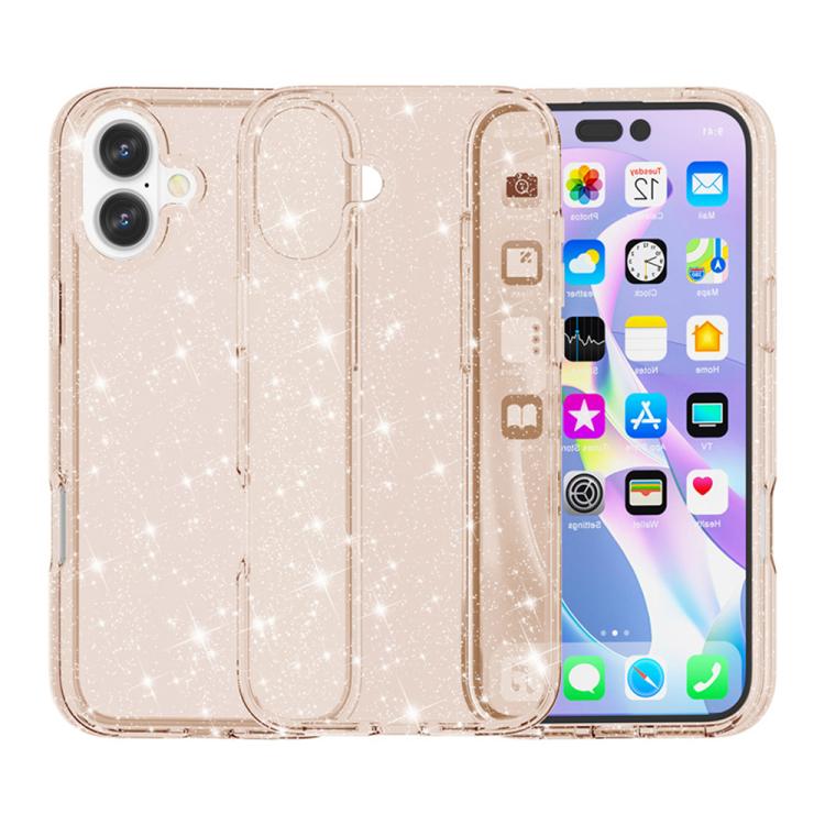 Custodia per telefono antiurto Terminator con glitter in polvere, For iPhone 17, For iPhone Air