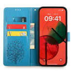 Custodia per telefono in pelle con motivo albero e cervo in rilievo, For Samsung Galaxy S26+ 5G, For Samsung Galaxy S26 Ultra 5G, For Samsung Galaxy S26 5G, For Samsung Galaxy S25 5G