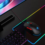 Mouse cablato HXSJ X200 3600 DPI con luci RGB