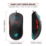 Mouse cablato HXSJ X200 3600 DPI con luci RGB